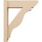 Ekena Millwork 6-in W x 20-in D x 24-in H Funston Slat Rough Cedar Woodgrain TimberThane Outlooker, Primed Tan OUTUR060X20X24FST24RCPR - alternate 4